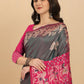 Classic Raw Silk Grey Woven Saree
