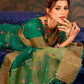 Classic Organza Silk Green Booti Saree