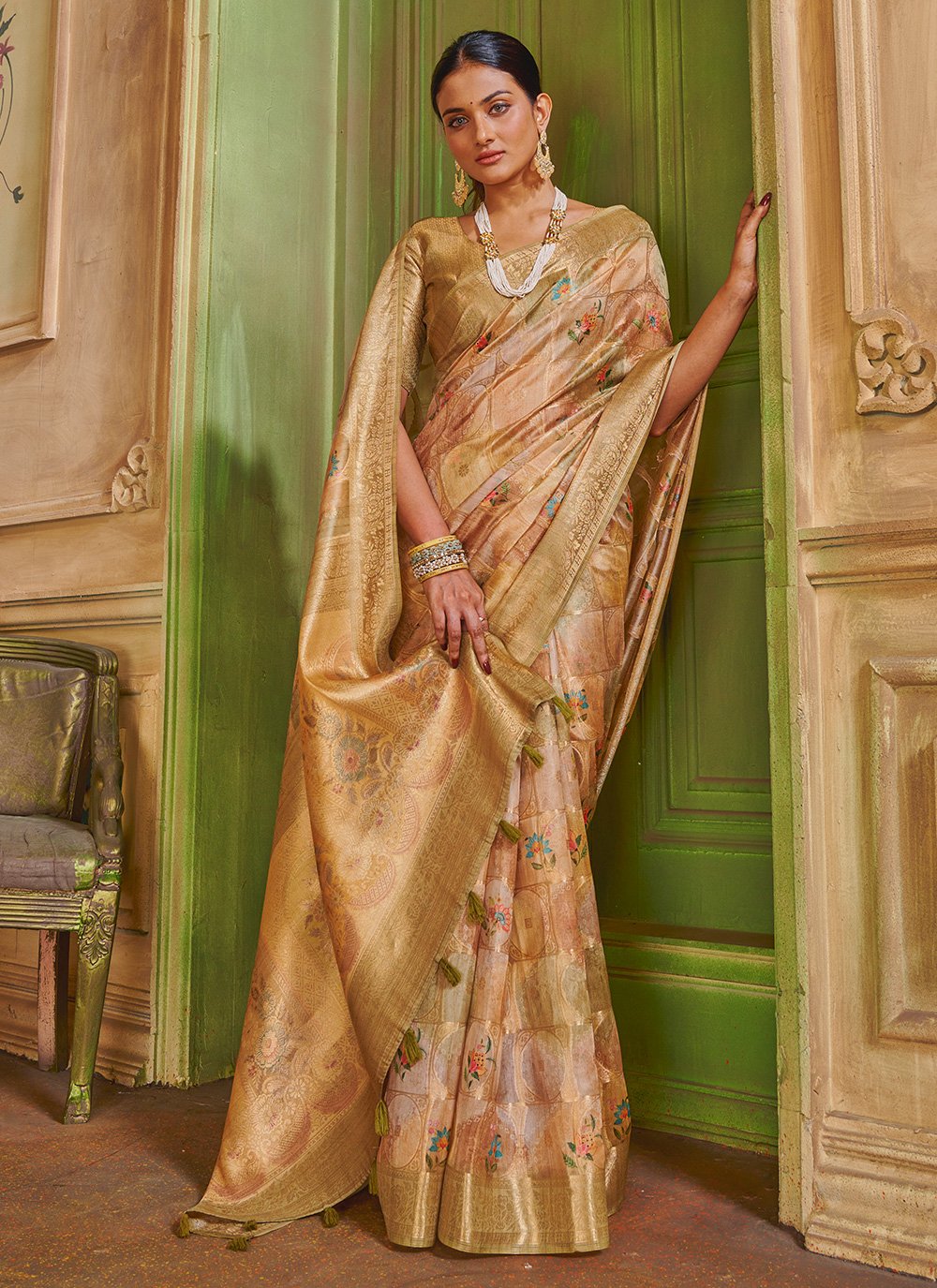 Classic Silk Multi Colour Digital Print Saree