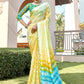 Classic Weight Less Yellow Embroidered Saree