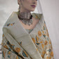 Classic Silk Grey Digital Print Saree