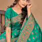 Classic Banarasi Silk Green Weaving Saree