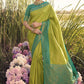 Classic Kanjivaram Silk Green Jacquard Work Saree