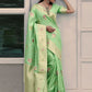 Classic Silk Green Weaving Saree