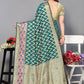 Classic Silk Rama Jacquard Work Saree