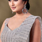 Classic Imported Grey Fancy Work Saree