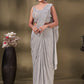 Classic Imported Grey Fancy Work Saree
