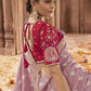 Classic Viscose Mauve Jacquard Work Saree