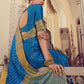 Classic Chiffon Silk Blue Weaving Saree