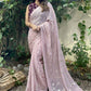 Contemporary Georgette Pink Embroidered Saree