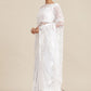Contemporary Net White Embroidered Saree