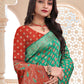 Contemporary Silk Green Woven Saree