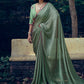 Contemporary Art Silk Green Woven Saree