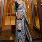 Contemporary Silk Blue Weaving Saree