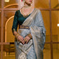 Contemporary Silk Blue Weaving Saree