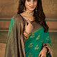 Contemporary Pure Dola Silk Green Swarovski Saree