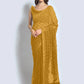 Contemporary Georgette Mustard Sequins Saree