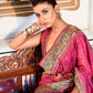 Contemporary Satin Silk Magenta Weaving Saree