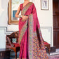 Contemporary Satin Silk Magenta Weaving Saree