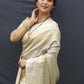 Contemporary Banarasi Silk Yellow Jacquard Work Saree