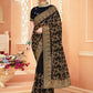 Contemporary Georgette Black Embroidered Saree