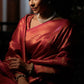 Contemporary Kanjivaram Silk Gold Red Weaving Saree