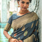 Contemporary Silk Grey Woven Saree