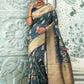 Contemporary Silk Grey Woven Saree