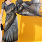 Contemporary Tussar Silk Grey Woven Saree
