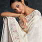 Contemporary Georgette White Embroidered Saree