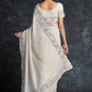 Contemporary Georgette White Embroidered Saree