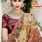 Contemporary Georgette Beige Diamond Saree