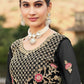 Anarkali Suit Net Black Cord Work Salwar Kameez