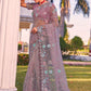Classic Net Grey Booti Saree