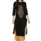 Casual Kurti Cotton Black Print Kurtis