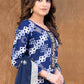 Salwar Suit Cotton Blue Print Salwar Kameez