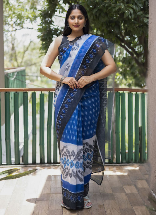 Classic Cotton Multi Colour Digital Print Saree