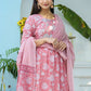Salwar Suit Cotton Pink Print Salwar Kameez
