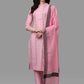 Straight Salwar Suit Cotton Pink Weaving Salwar Kameez