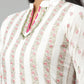 Designer Kurti Cotton Off White Print Kurtis