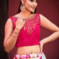 Lehenga Choli Cotton Pink Embroidered Lehenga Choli