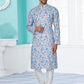 Kurta Pyjama Cotton Multi Colour Digital Print Mens