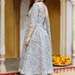 Pant Style Suit Cotton Grey Digital Print Salwar Kameez