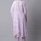 Pant Style Suit Cotton Lavender Embroidered Salwar Kameez