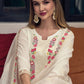 Salwar Suit Cotton Off White Embroidered Salwar Kameez