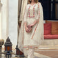 Salwar Suit Cotton Off White Embroidered Salwar Kameez