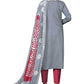 Pant Style Suit Cotton Grey Print Salwar Kameez