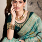 Designer Cotton Green Lace Saree