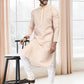 Kurta Pyjama Cotton Yellow Fancy Work Mens