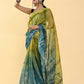 Shaded Saree Cotton Blue Green Lace Saree